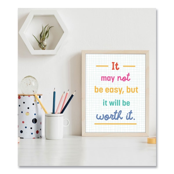 Mini Posters, Growth Mindset Quotes, 8.5 X 11, 12PK